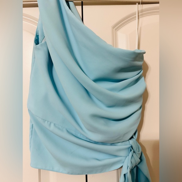 Amanda Uprichard Sleeveless Bexley Top in Ice Blue - Picture 5 of 6